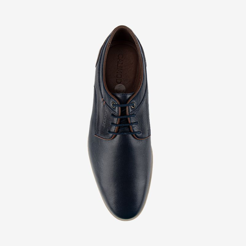 Zapato-casual-de-cuero-para-hombre-color-azul