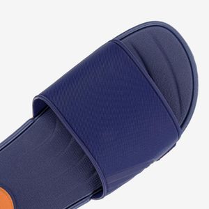 Sandalia Slider De Hombre Azul/Naranja 2RDG95