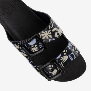 Sandalia Slider De Mujer Negro 2SGC49