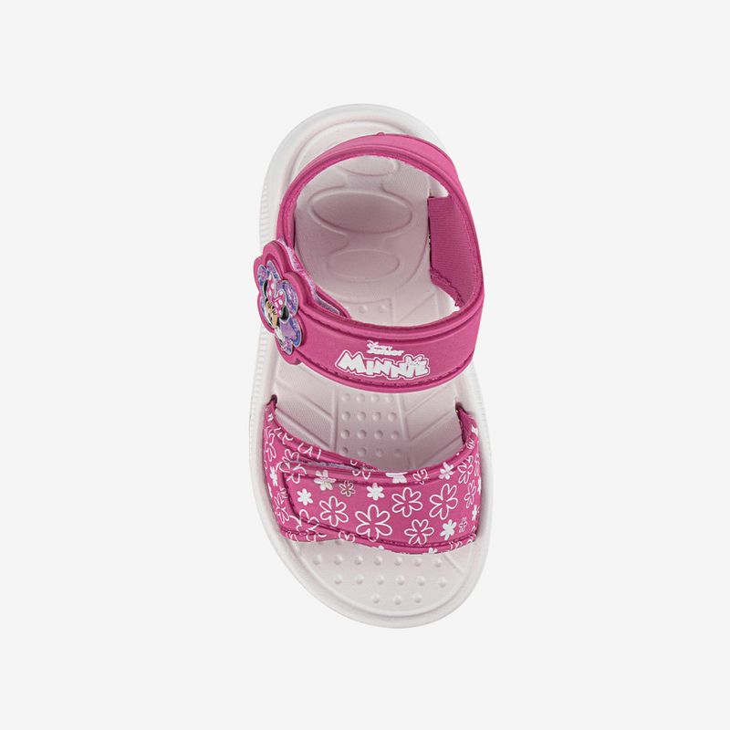 Sandalia-flat-nina-Minnie-color-fucsia
