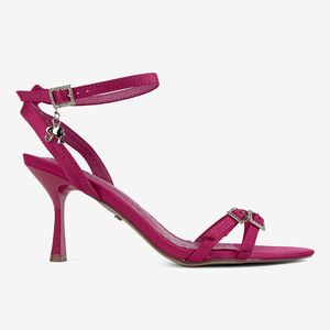 Sandalia De Taco Alto Fucsia 2BY083