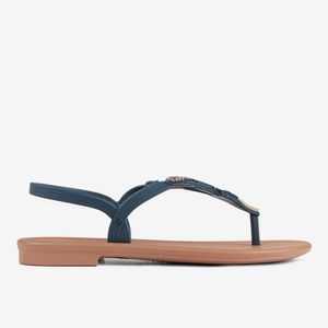 Sandalia Flat Mujer Beige/Azul 2GDF02