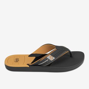 Sandalia Flip Flop De Hombre Negro/Amarillo 2GCH58