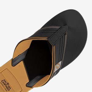 Sandalia Flip Flop De Hombre Negro/Amarillo 2GCH58