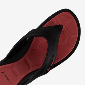 Sandalia Flip Flop De Hombre Negro/Rojo 2RDA31