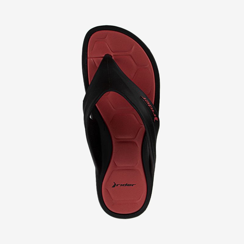 Sandalia-flip-flop-de-hombre-Rider-color-negro-rojo