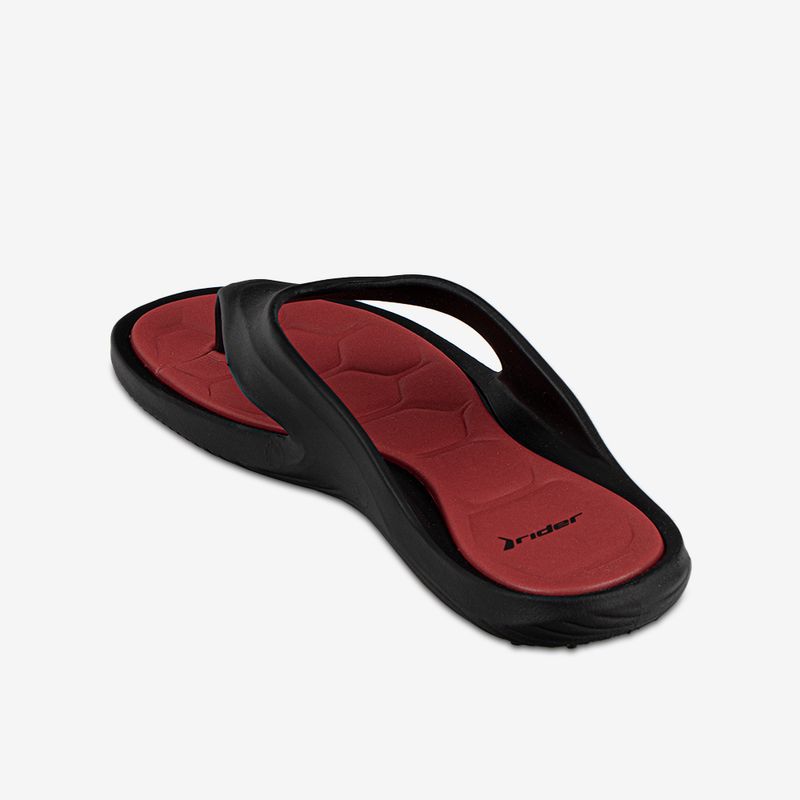 Sandalia-flip-flop-de-hombre-Rider-color-negro-rojo