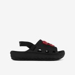 Sandalia-flats-para-bebe-Mickey-color-negro-rojo