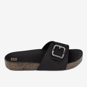 Sandalia Flat Mujer Negro 2GZC14