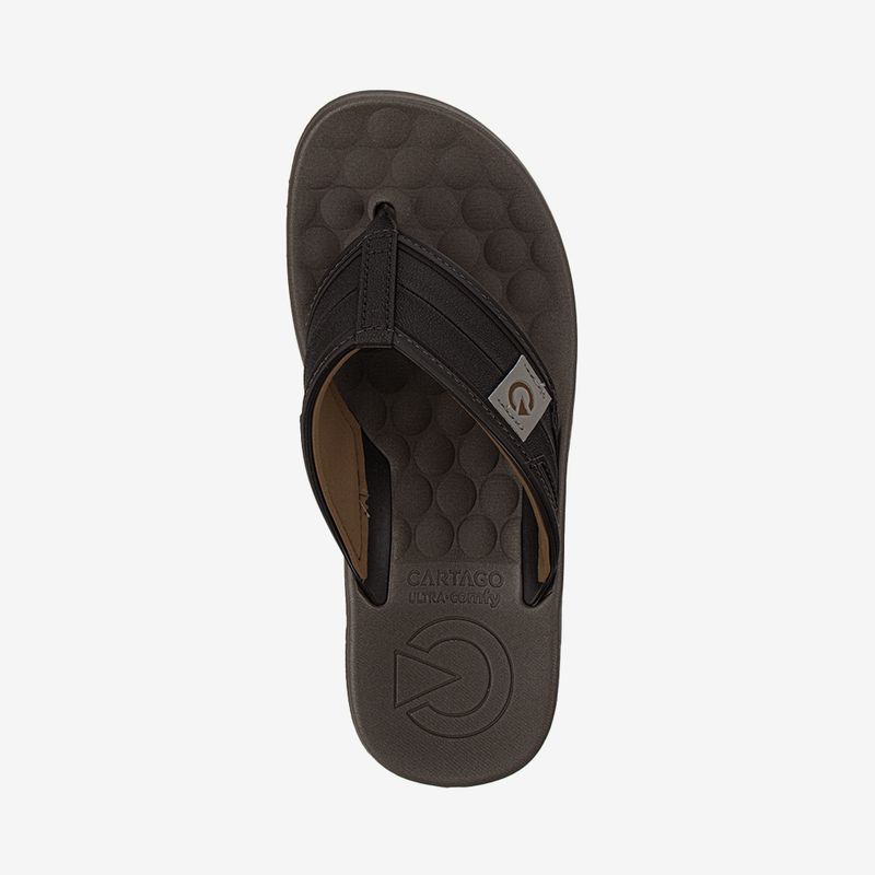 Sandalia-flip-flop-de-hombre-Cartago-color-marron-negro