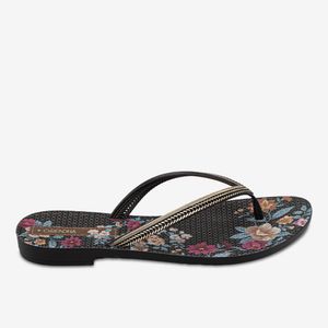 Sandalia Flip Flop Negro/Oro 2GDJ60