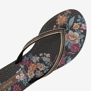 Sandalia Flip Flop Negro/Oro 2GDJ60