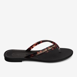 Sandalia Flip Flop Negro/Marron 2GDE42