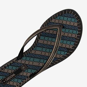 Sandalia Flip Flop Negro/Azul 2GDK60