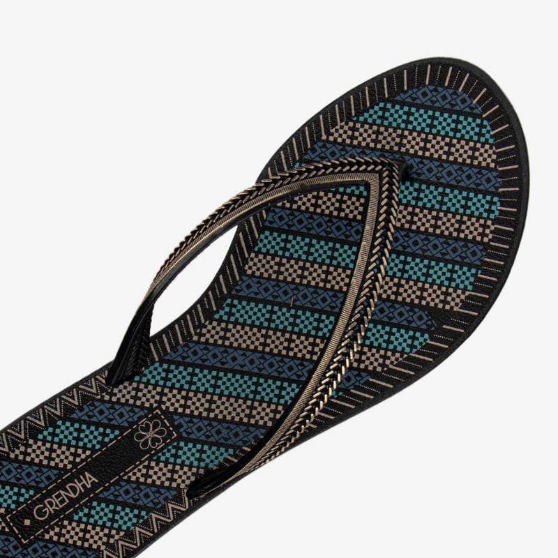 Sandalia-Flip-Flop-para-mujer-color-negro-azul