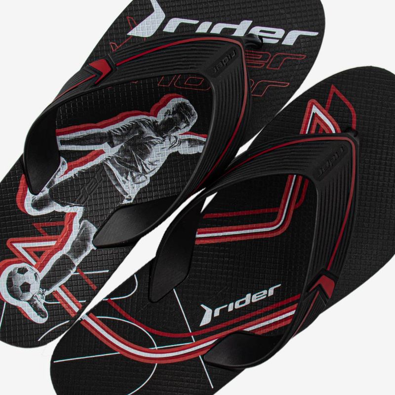 Sandalia-flip-flop-de-hombre-Rider-color-negro-rojo