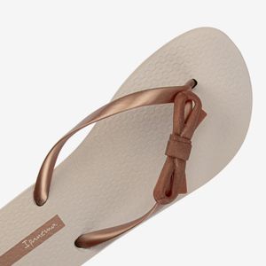 Sandalia Flip Flop De Mujer Beige/Bronce 2IPH32