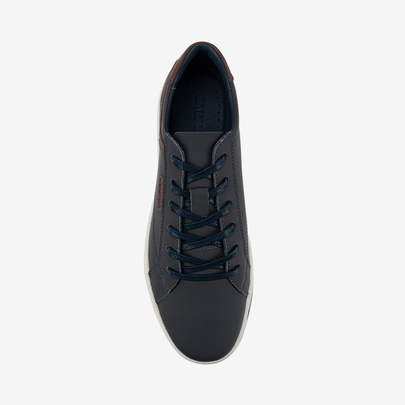 Zapatilla-casual-de-cuero-color-azul-marino