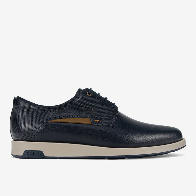 Zapato-casual-de-cuero-color-azul