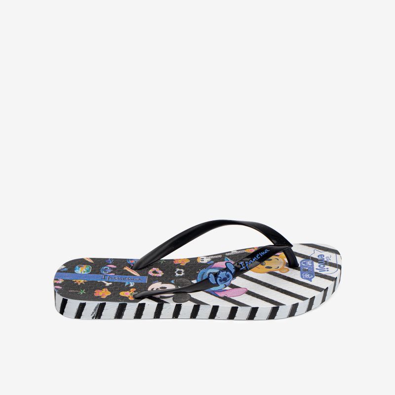 Sandalia Flip Flop De Niña Blanco/Negro 2PJC19-1746027253056