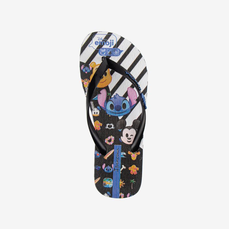 Sandalia Flip Flop De Niña Blanco/Negro 2PJC19-1746027267555