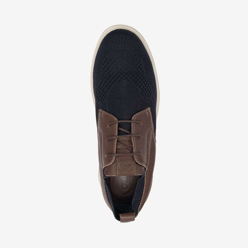 Zapato-casual-en-combinacion-de-cuero-y-textil-color-dark-brown