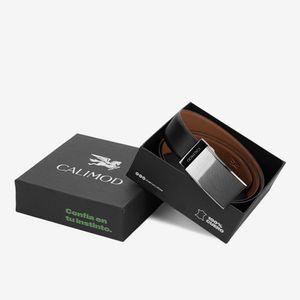 Correa Reversible Negro/Wisky 4AAC022