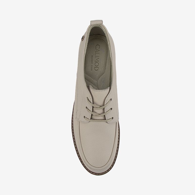 Zapato-casual-para-mujer-de-cuero-color-marfil