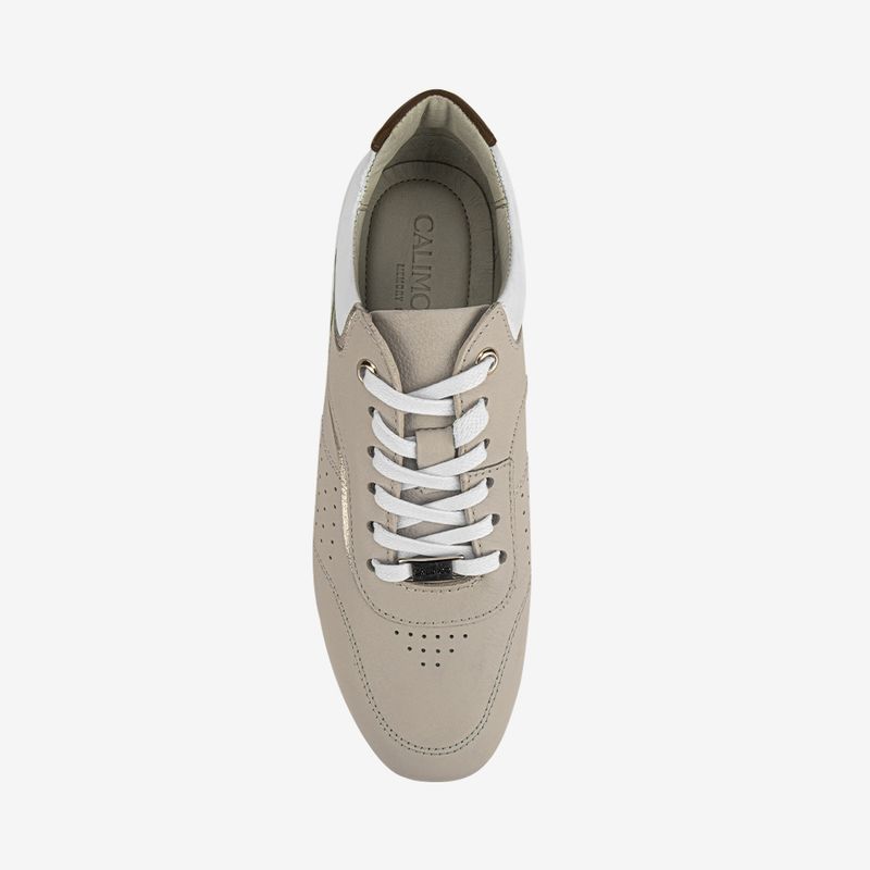 Zapatilla-casual-de-mujer-de-cuero-color-marfil