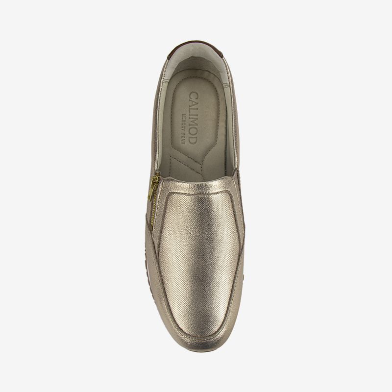 Zapatilla-urbano-para-mujer-de-cuero-color-dorado