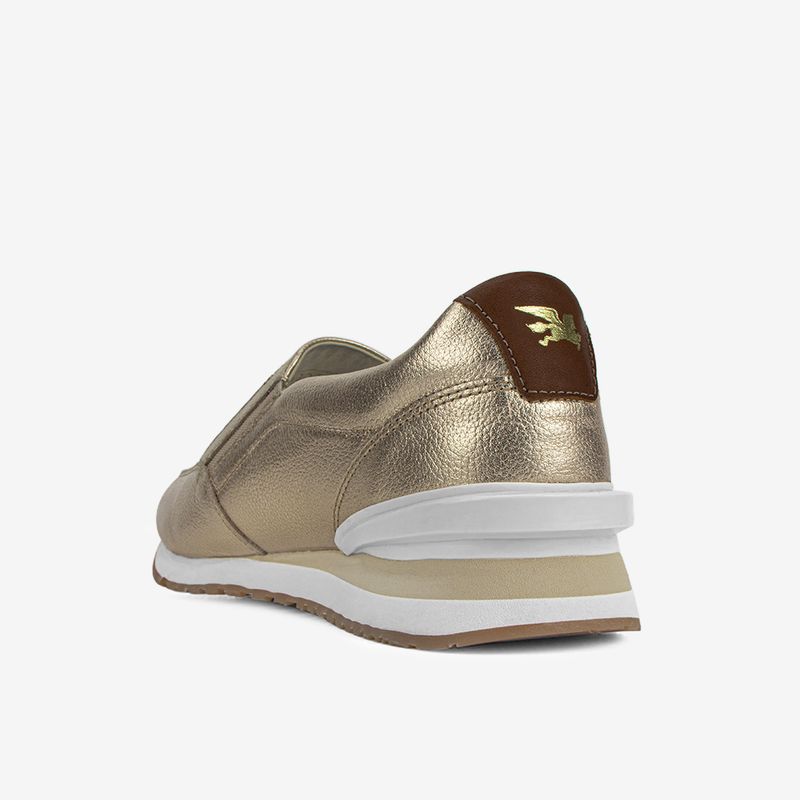 Zapatilla-urbano-para-mujer-de-cuero-color-dorado