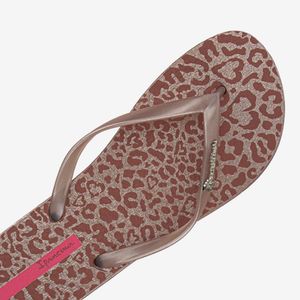 Sandalia Flip Flop De Mujer Oro/Rosa 2IPG17