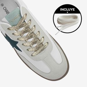 Zapatilla Casual Blanco/Verde 2YZ115