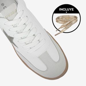 Zapatilla Casual Blanco/Dorado 7YZ055
