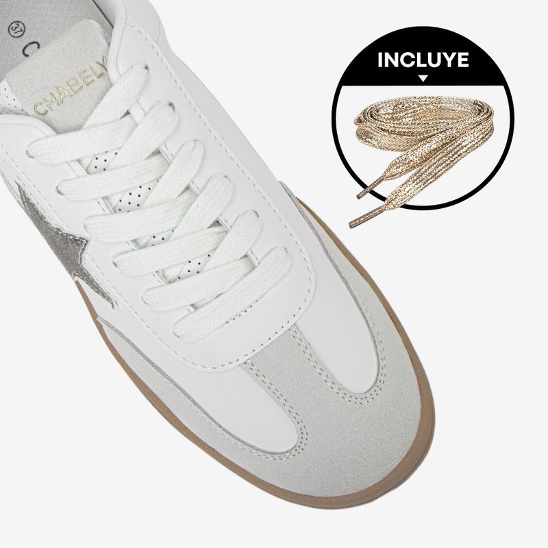 Zapatilla Casual Blanco/Dorado 7YZ055-1749767909406