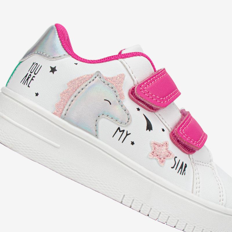 Zapatilla Casual Blanco/Fucsia 2CZ100-1752262203435