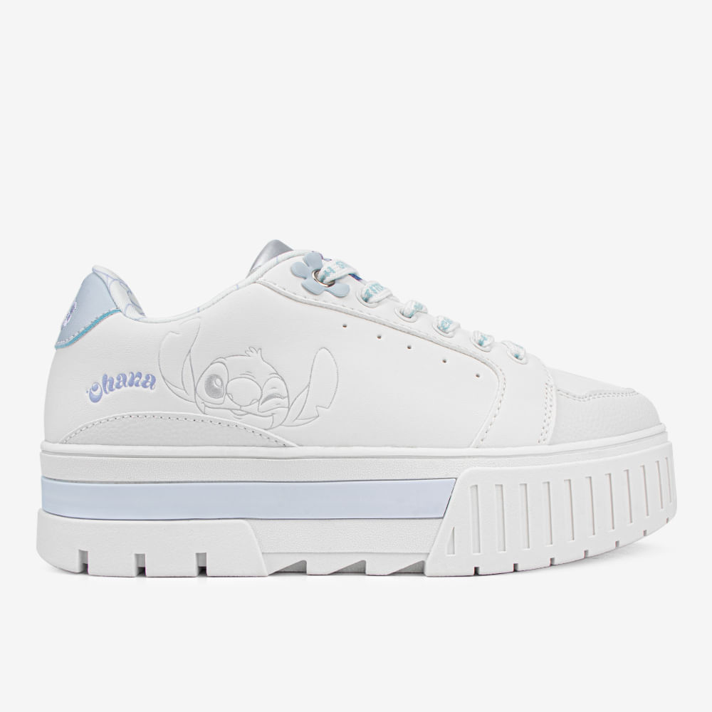 Zapatilla casual de mujer blanco 2TY054 STITCH