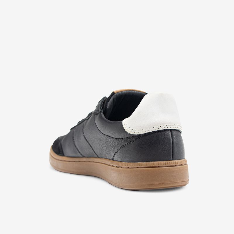 Zapatilla De Cuero Negro 1UIS001-1757445897131