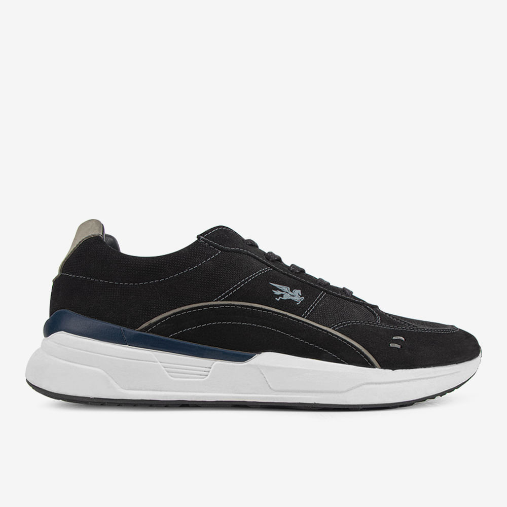 Zapatilla casual de caballero negro 1UIU001 | CALIMOD