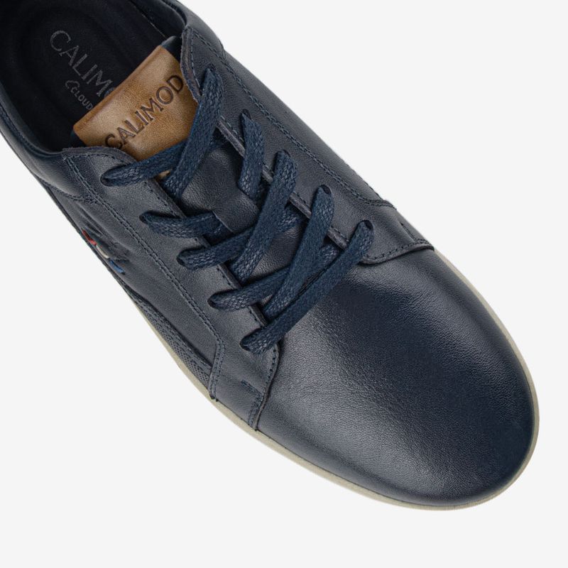 Zapatilla De Cuero Azul 1UIR001-1760107039349