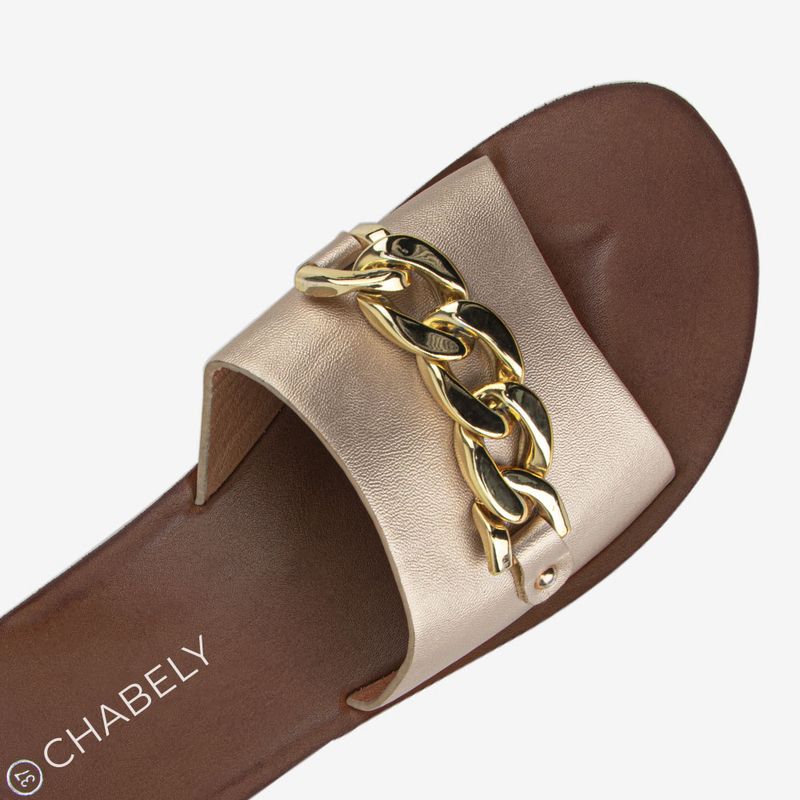 Sandalia Flat Oro 2YS544-1761176055412