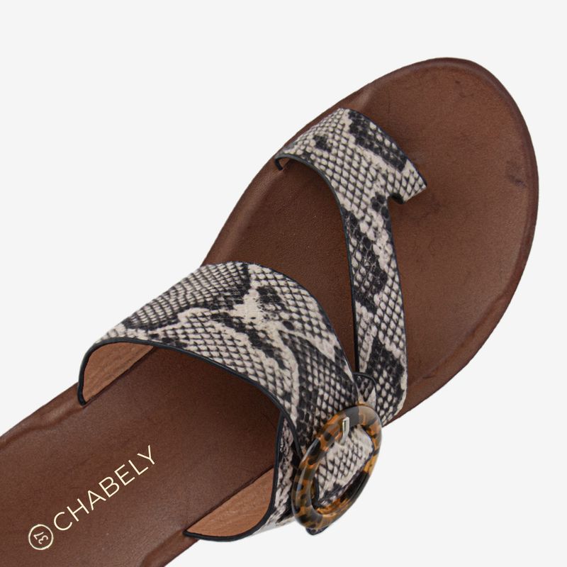 Sandalia Casual Blanco/Negro 2YS550-1761576379280