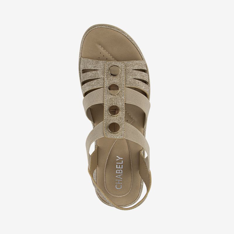 Sandalia De Mujer Beige 2YS515-1761937905095