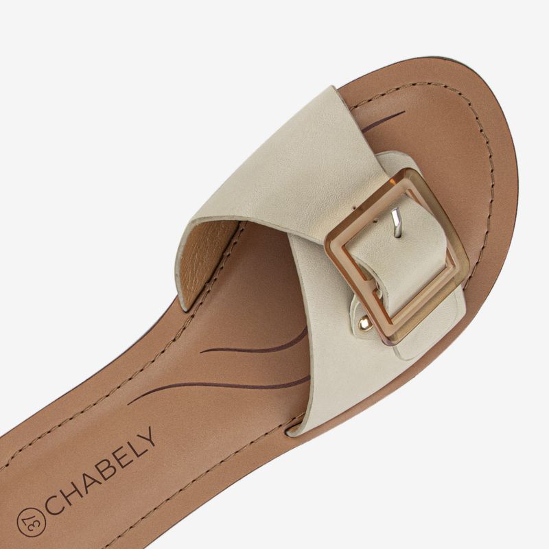 Sandalia De Mujer Beige 2YS543-1761939372161