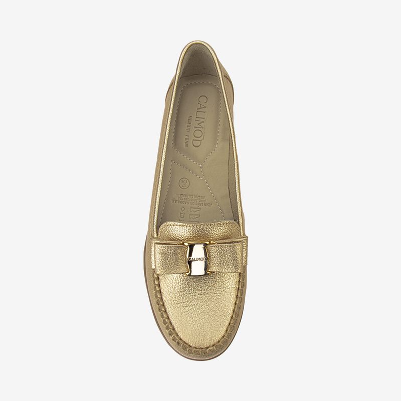 Mocasin Casual Dorado 5CN6001-1766077310243
