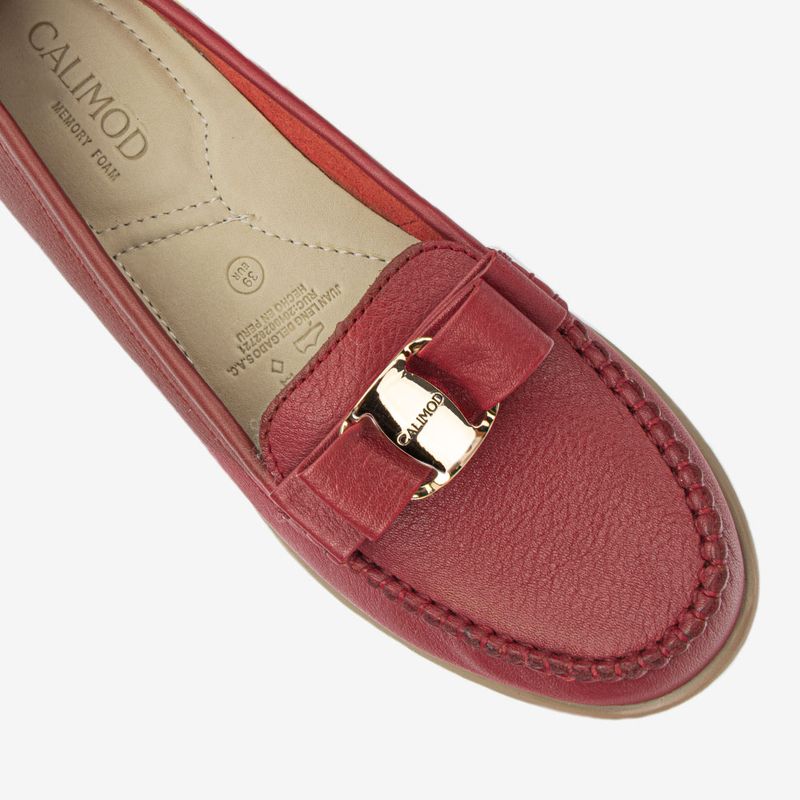 Mocasin Casual Rojo Escarlata 5CN6001-1766085727896